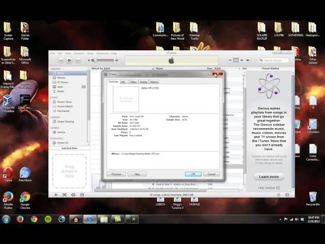 PC Tutorial: Converting AAC and WAV to MP3 using iTunes