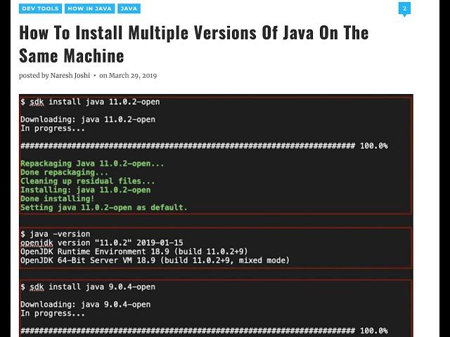 How to Install And Work On Multiple Versions of Java JDK on the Same Machine | Programming Mitra