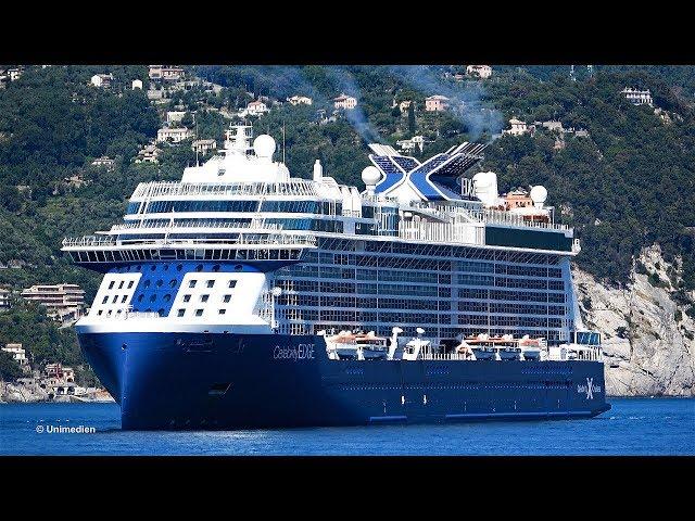 Celebrity EDGE | maiden call at Santa Margherita (Italy) in a beautiful bay | 4K-Video