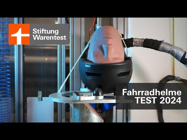 Test Fahrradhelme 2024: Jeder Helm crasht 18 mal (Stiftung Warentest)