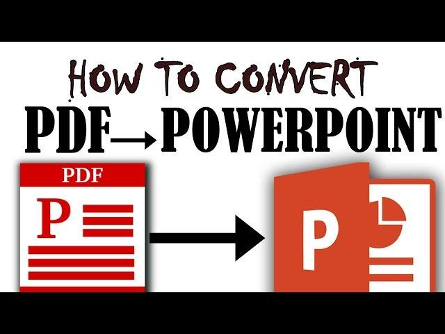 How to convert pdf files to Powerpoint online 2015 (free and without software )