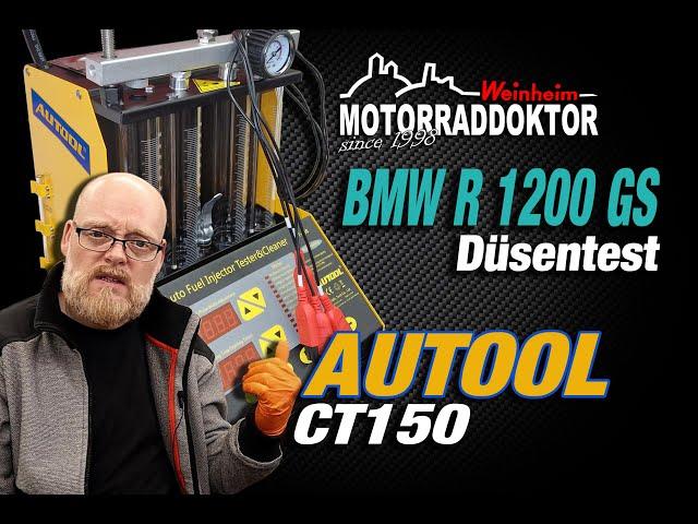 BMW R 1200 GS injectors | Cleaning & Testing | AUTOOL CT150 | How does it work?