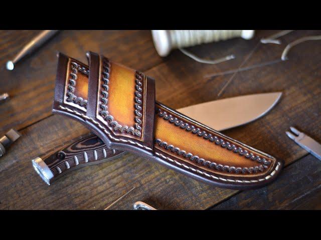 Making A Scout Style Leather Knife Sheath - Leather Craft