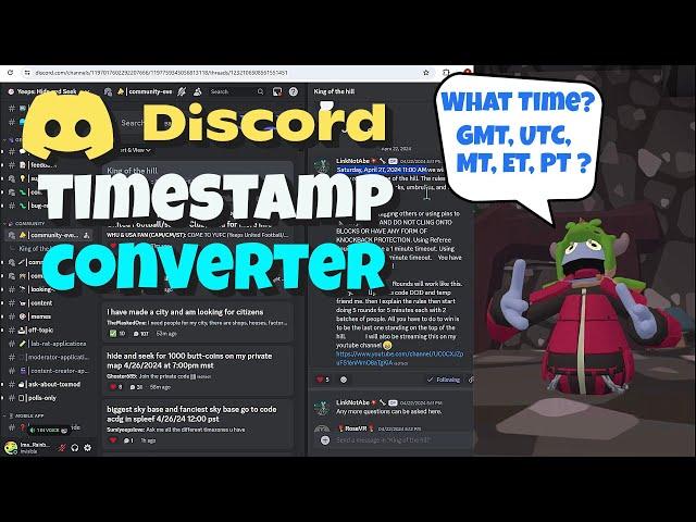 Local Times for Any Discord Event (Discord Timestamp Converter) Easy to Use