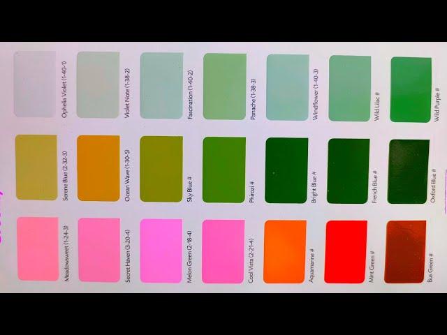 INDIGO pu Enamel colour chart | latest chamkila paint colour chart 2021