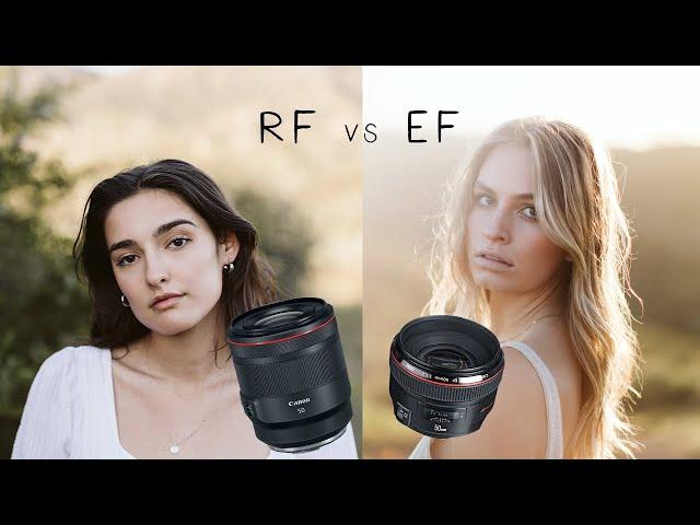 Canon EF vs RF - 50mm F/1.2  - My Thoughts + Example Photos - Portrait Photoshoot Behind the Scenes!