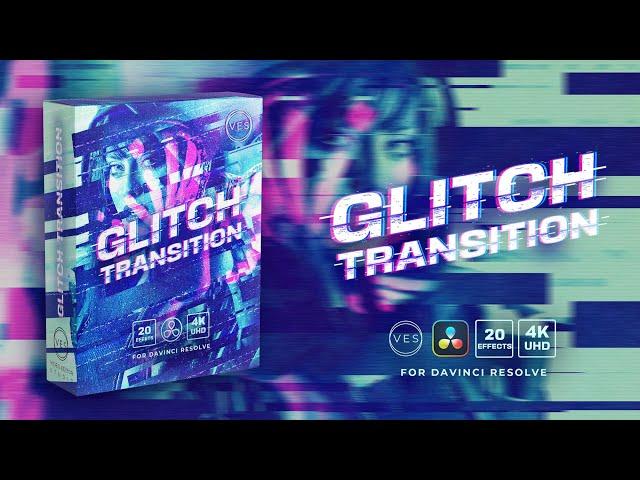 Glitch Transition Pack for Davinci Resolve