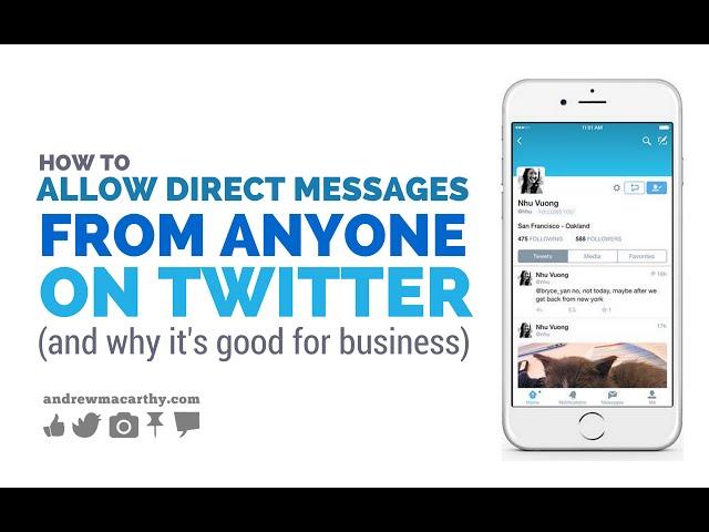 How to Allow Direct Messages (DMs) from Anyone on Twitter