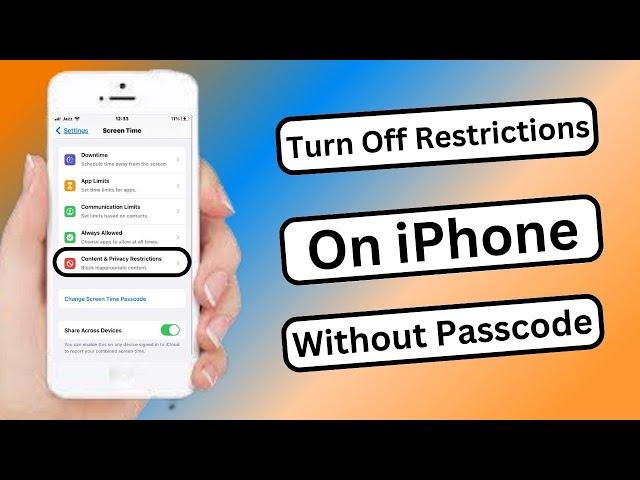 How to Turn Off Restrictions / Restricted Mode on iPhone If You Forgot The Password | iOS 16 | 2023