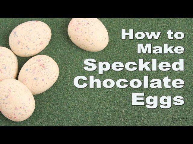 Speckled White Chocolate Eggs