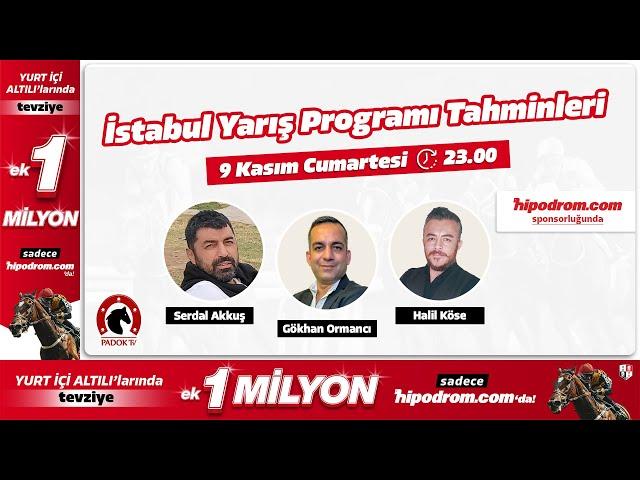 10 Kasım 2024 // İstanbul At Yarışı Tahminleri // Gökhan Ormancı - Serdal Akkuş - Halil Köse