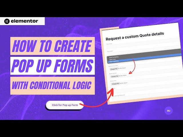 Pop up with Conditional Logic in Contact Form 7 Forms - No Plugin - Elementor Wordpress Tutorial