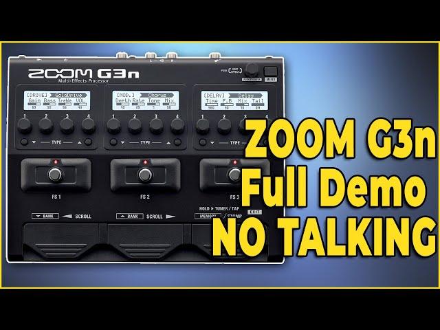 ZOOM G3n/G3Xn Full Demo NO TALKING | Expression Pedal