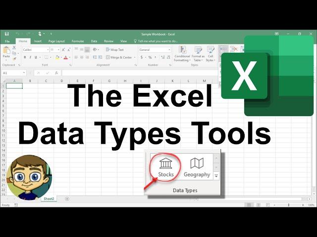 Using the Excel Data Types Tools