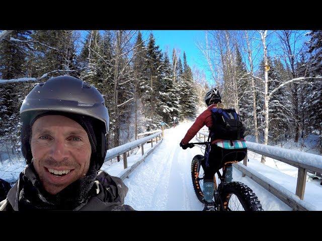 WINTER FOUND ME ️ | Fatbiking in Mount-Sainte-Anne, Quebec