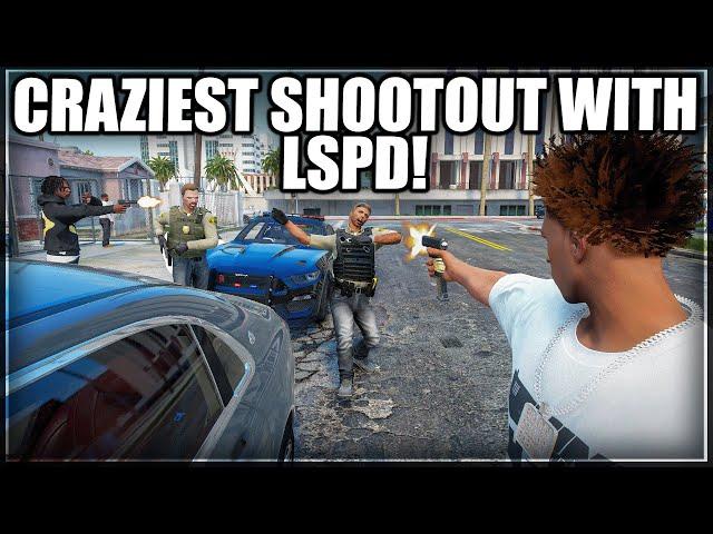 Craziest Shootout With LSPD! | GTA RP | GWRP Whitelist