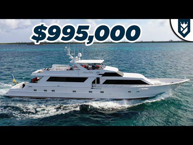 WALK THROUGH OF $995,000 BROWARD YACHT "ISLAND TIME - PERFECT FOR THE BAHAMAS!