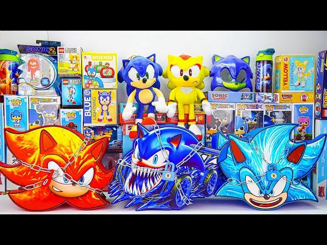 Sonic The Hedgehog Toys Unboxing ASMR | ICE SONIC Mystery Box Lock, LAVA SONIC, SONIC CARS Box Lock