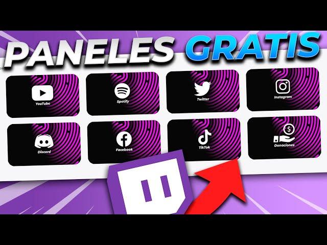 NUEVOS PANELES PARA TWITCH EDITABLES Y DE DESCARGA GRATIS | Duodedos