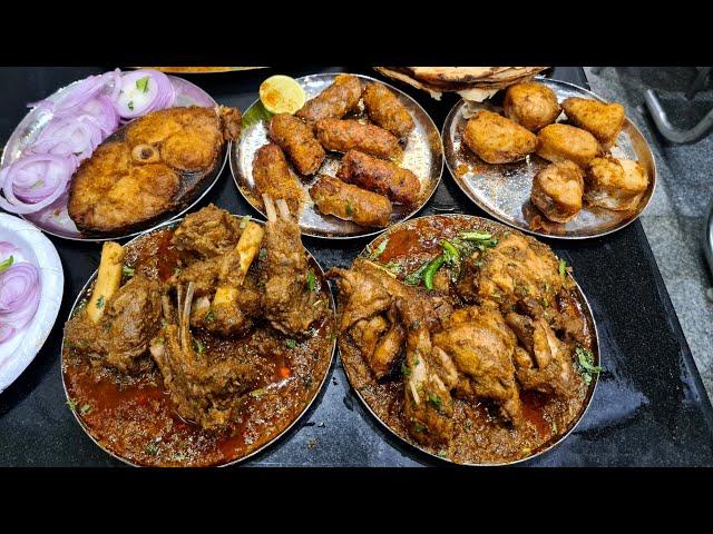 Amritsar's Best Nonveg Street Food. Desi Ghee Mutton Curry,  Tawa Mutton Chaap, Kharode.