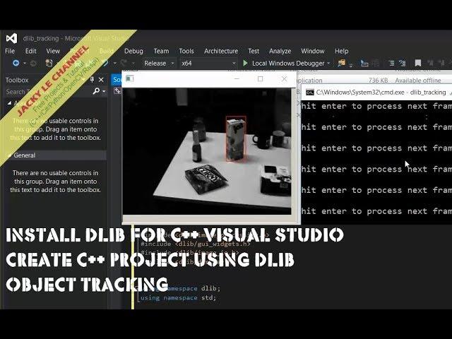 Install dLib and Create Lib C++ project Visual Studio Project