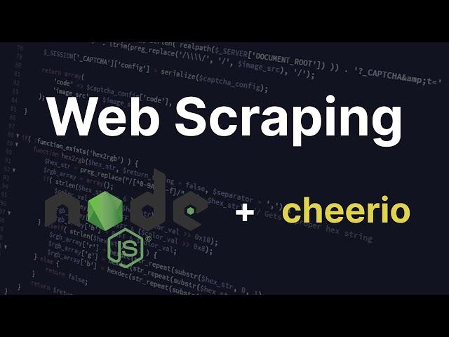 Web Scraping with Javascript | Node & Cheerio Tutorial 2023