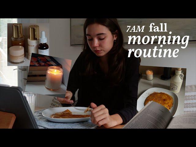 7AM fall morning routine (as a uni student)