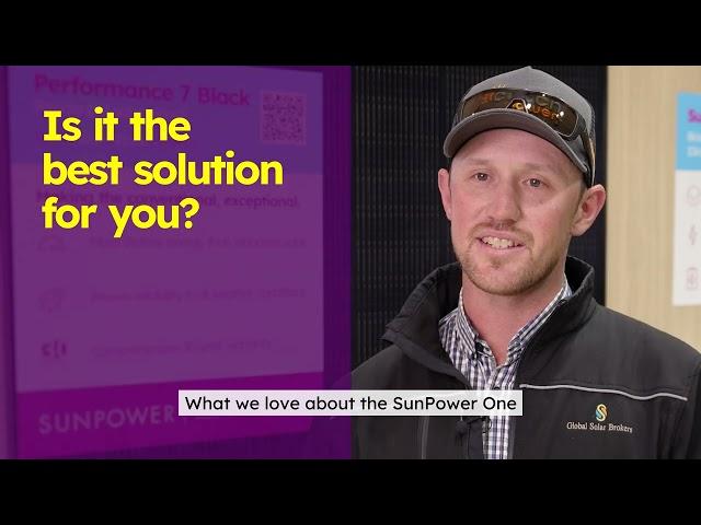 Discover the SunPower One solution - with our partner installer in Goulburn, Australia