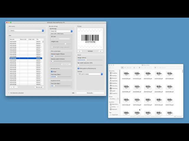 Bulk barcode generator creates serial barcodes Code 128, use it for sequential barocdes