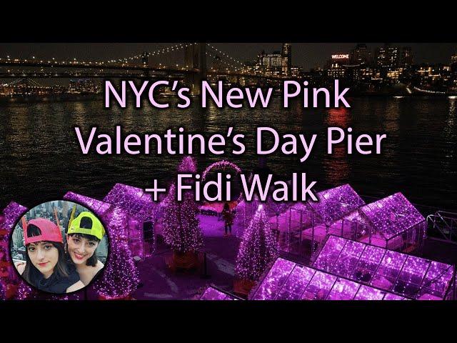 NYC Pink Pier perfect for Valentine's Day + FiDi -Live