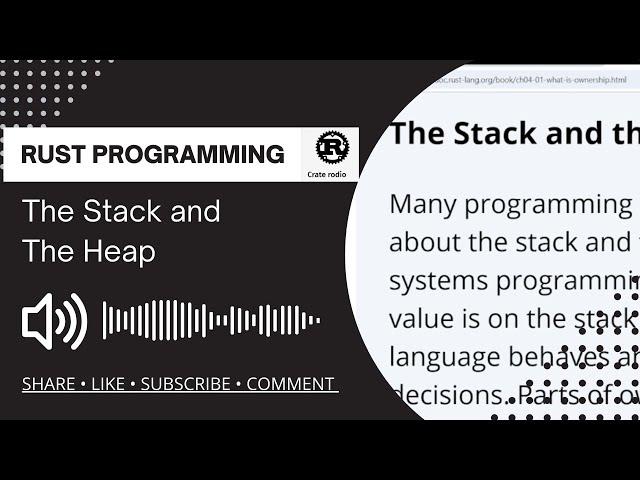 The Stack and the Heap - Tutorial - Basics of  Rust Programming for Audio - Memory