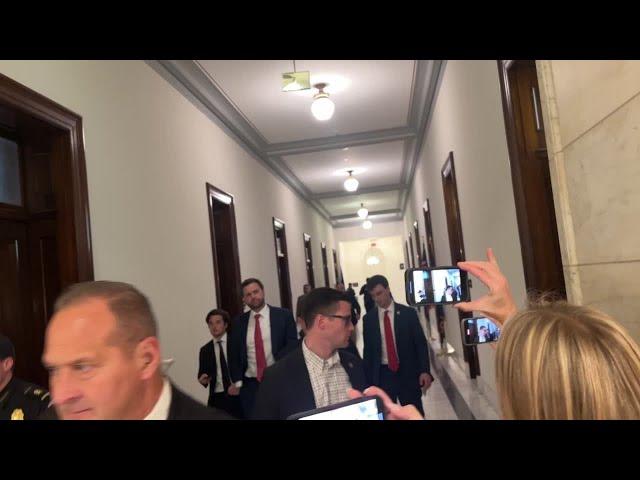 RAW: JD Vance skips questions on Elon Musk opposing Continuing Resolution