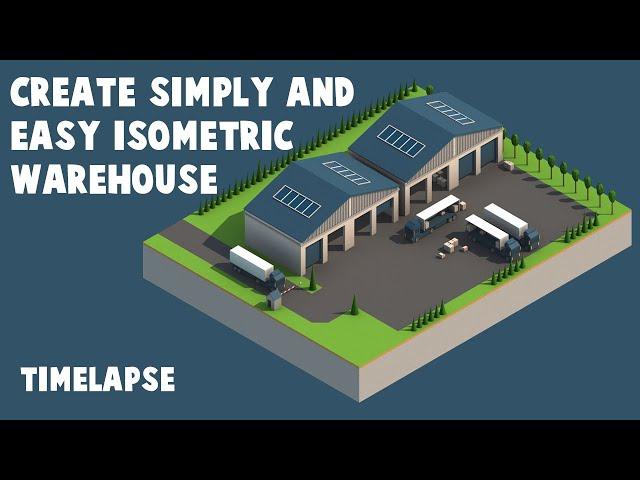 Create Isometric Warehouse Scene Easy with 3ds max