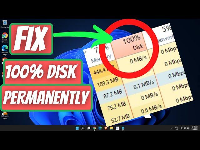 [SOLVED] 100% DISK USAGE Windows 11 FIX (2022)