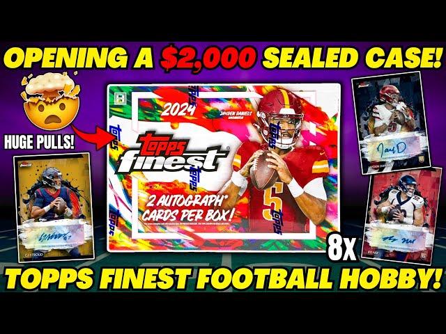 *OPENING A $2,000 CASE OF FOOTBALL CARDS! 2024 TOPPS FINEST FOOTBALL HOBBY BOX!