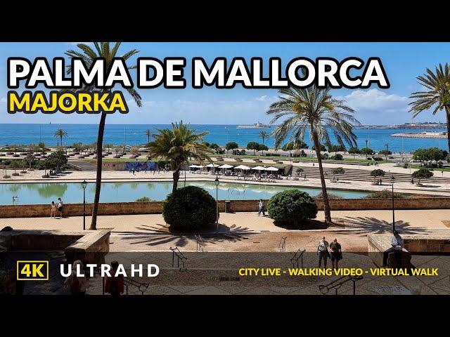 4K  Walking Tour around the City Palma de Mallorca ️ Majorca 2021