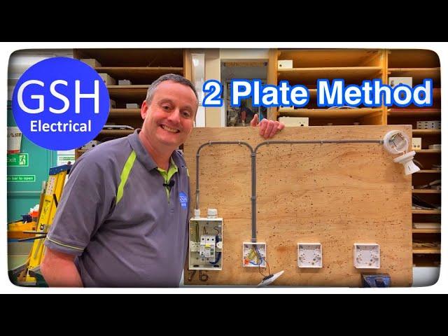 Lighting Circuit 2 Plate Method Taking the Feed to the Switch and Connecting a 1 Way Switch & Light