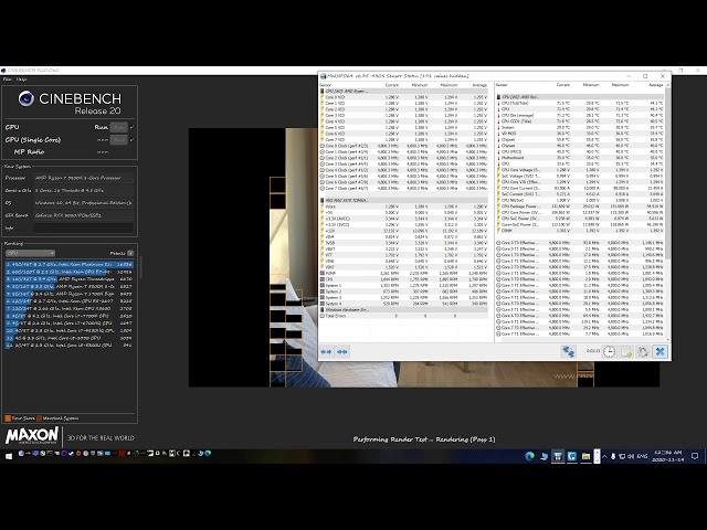 5800X All Core overclock Cinebench20 4800Mhz