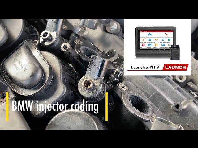 BMW 320d injector coding with LAUNCH X431