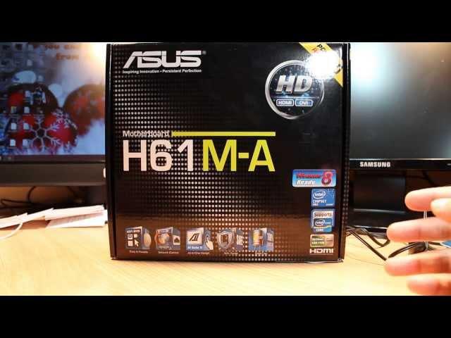 Asus H61 M-A HD mother board unbox and review