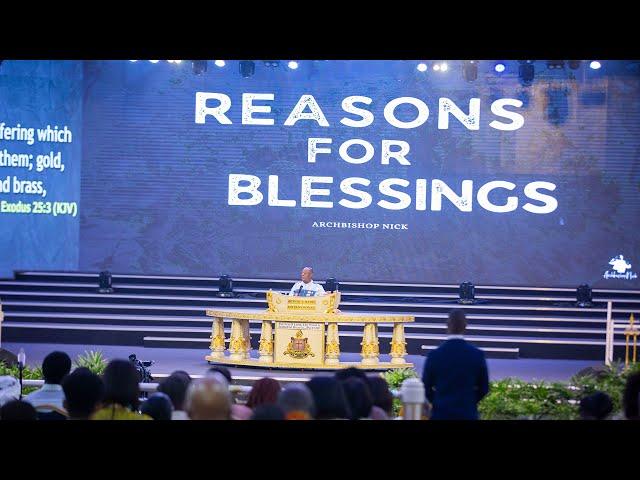 Reasons For Blessings - Archbishop Duncan-Williams