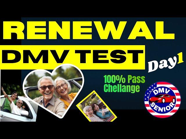 California DMV Senior Written Test 2024 | Renewal Test