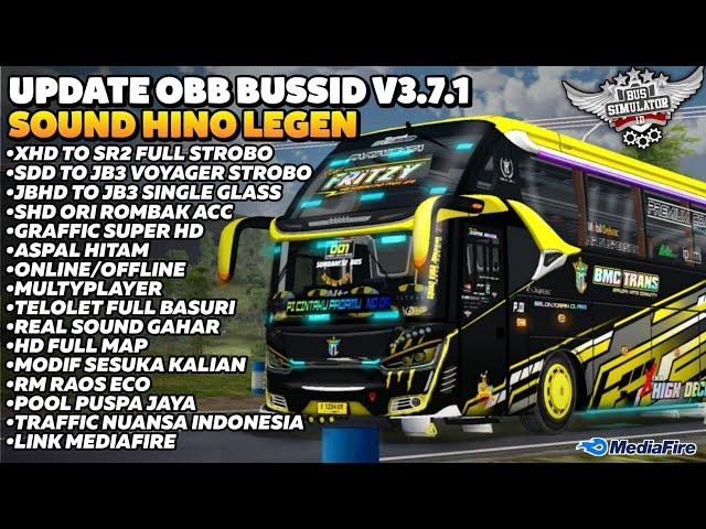 BASURI⁉️OBB BUSSID V3.7.1 LATEST SOUND HINO LEGEN GRAFFIC HD RAINBOW -Bus Simulator Indonesia