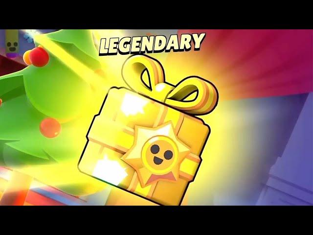 WOOOW LEGENDARY BRAWLIDAYS GIFTS BRAWL STARS NEW UPDATE