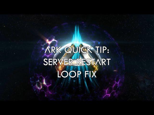 ARK Server Restart Loop Error Fix - Ark Ascended Nitrado Server Error Fix