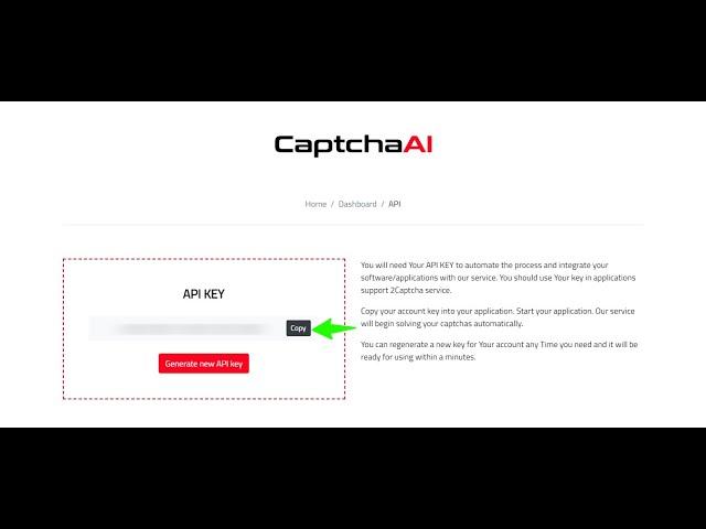 How To Get Your CaptchaAI API Key For Solving The Software/Bot Captcha