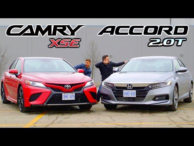 2019 Toyota Camry XSE vs Honda Accord 2.0 Touring // Battle For Best Mid-Size Sedan