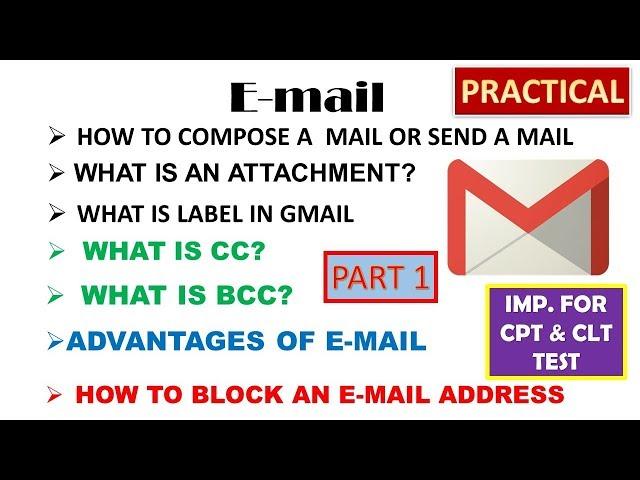 VIDEO ON EMAILS FOR CLT CPT EXAM PRACTICAL AND THEROY PART 1