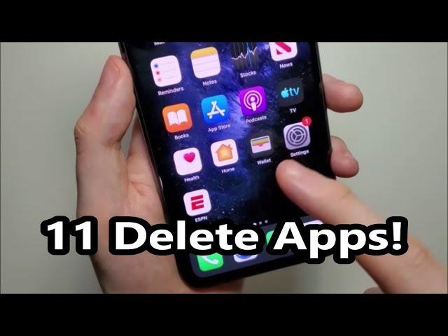 iPhone 11 How to Delete Apps!