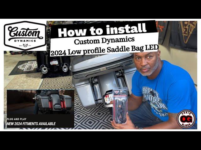 How to install Custom Dynamics Low Profile LED Saddlebag Lights for 23/24 HarleyDavidson Tour models